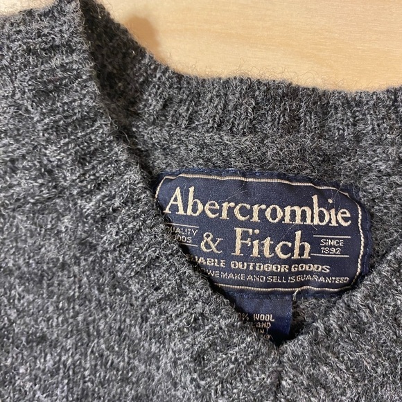 Abercrombie & Finch 100% Wool Vintage Sweater XL (IV) - Picture 8 of 12